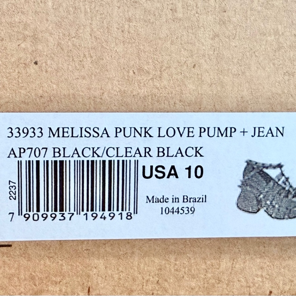 Melissa x Jean Paul Gaultier Punk Love Pump Heels NIB Size 10 Rare - Picture 11 of 12